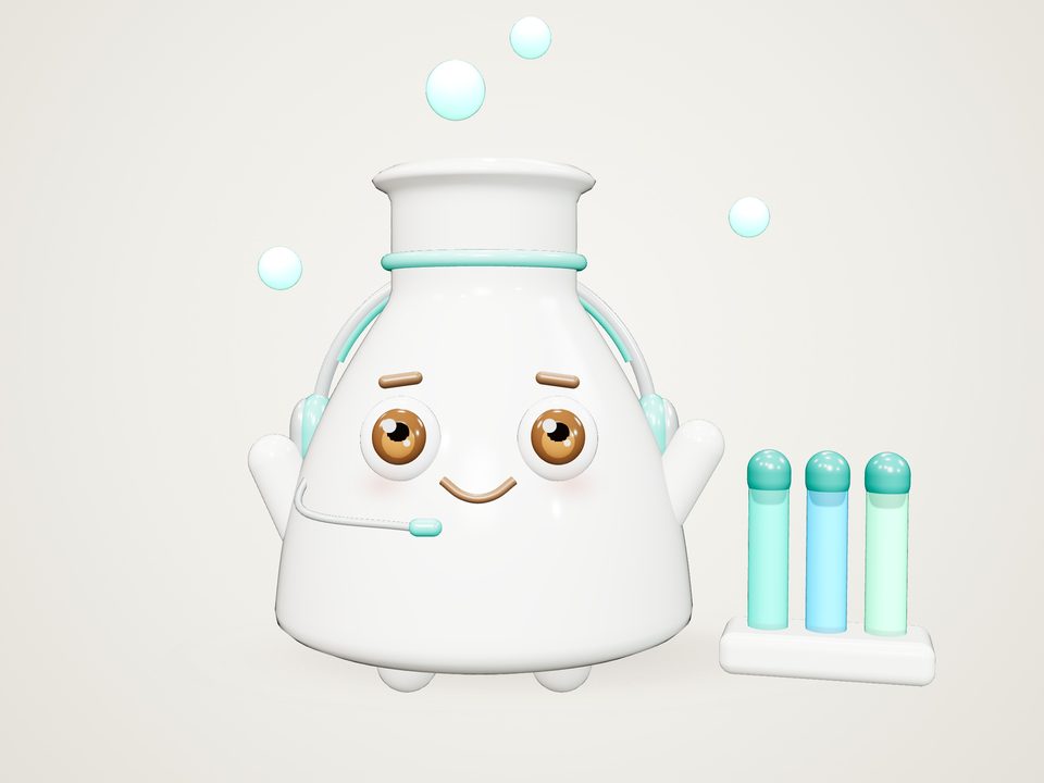 Pathology & Diagnostic Lab 3D Mascot